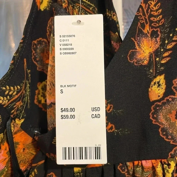 Urban Outfitters Women's Floral Wrap Top Blouse Sleeveless Tank Size Small, NWT - Picture 6 of 7